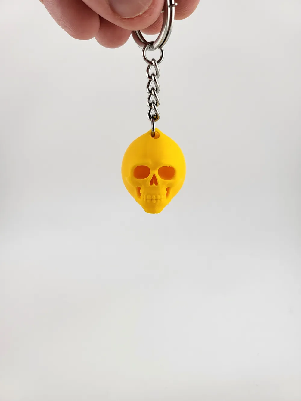 Lemon Skull Keychain Kawaii Cute Fruit Skull thumbnail 2