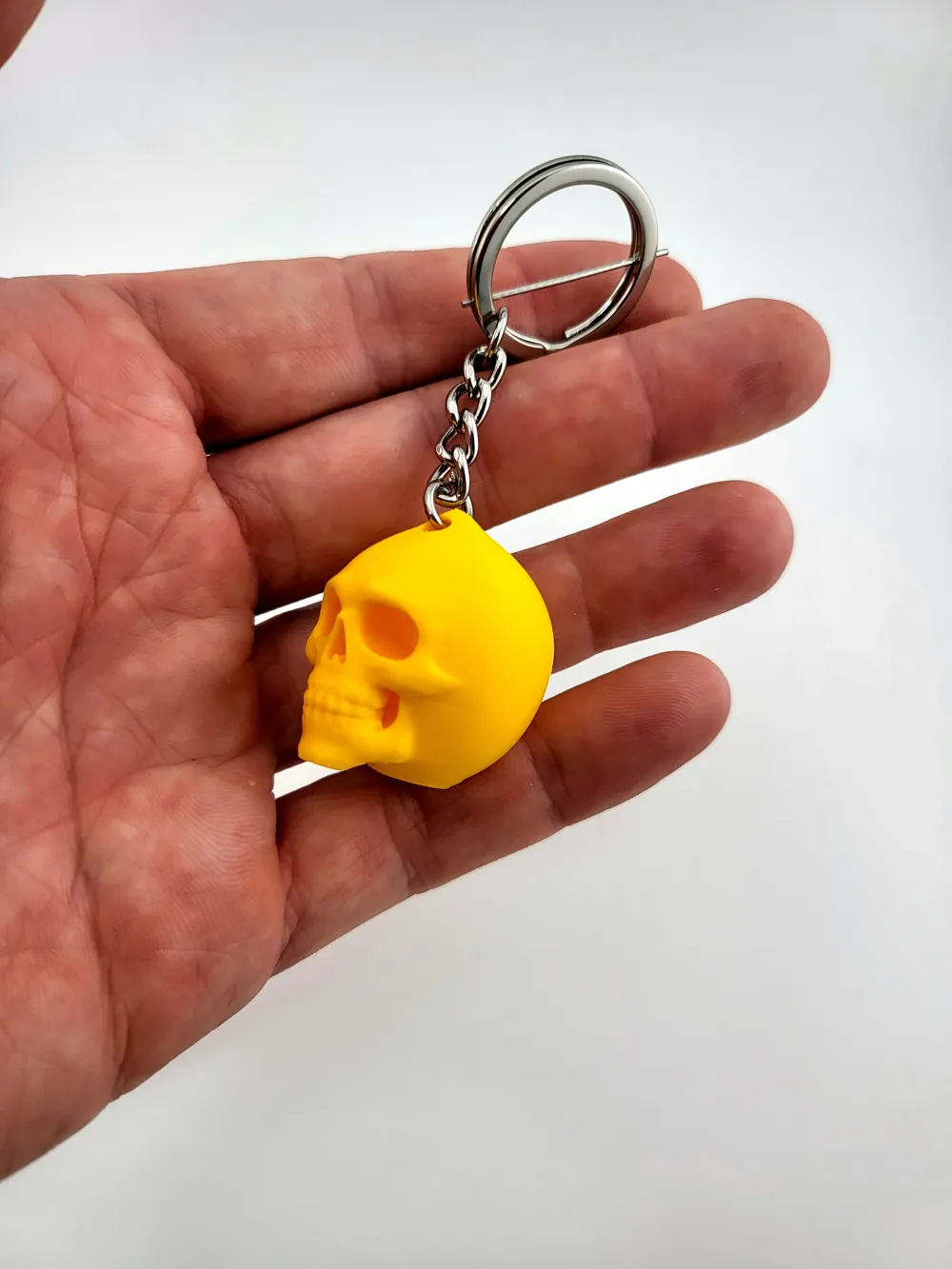 Lemon Skull Keychain Kawaii Cute Fruit Skull thumbnail 3