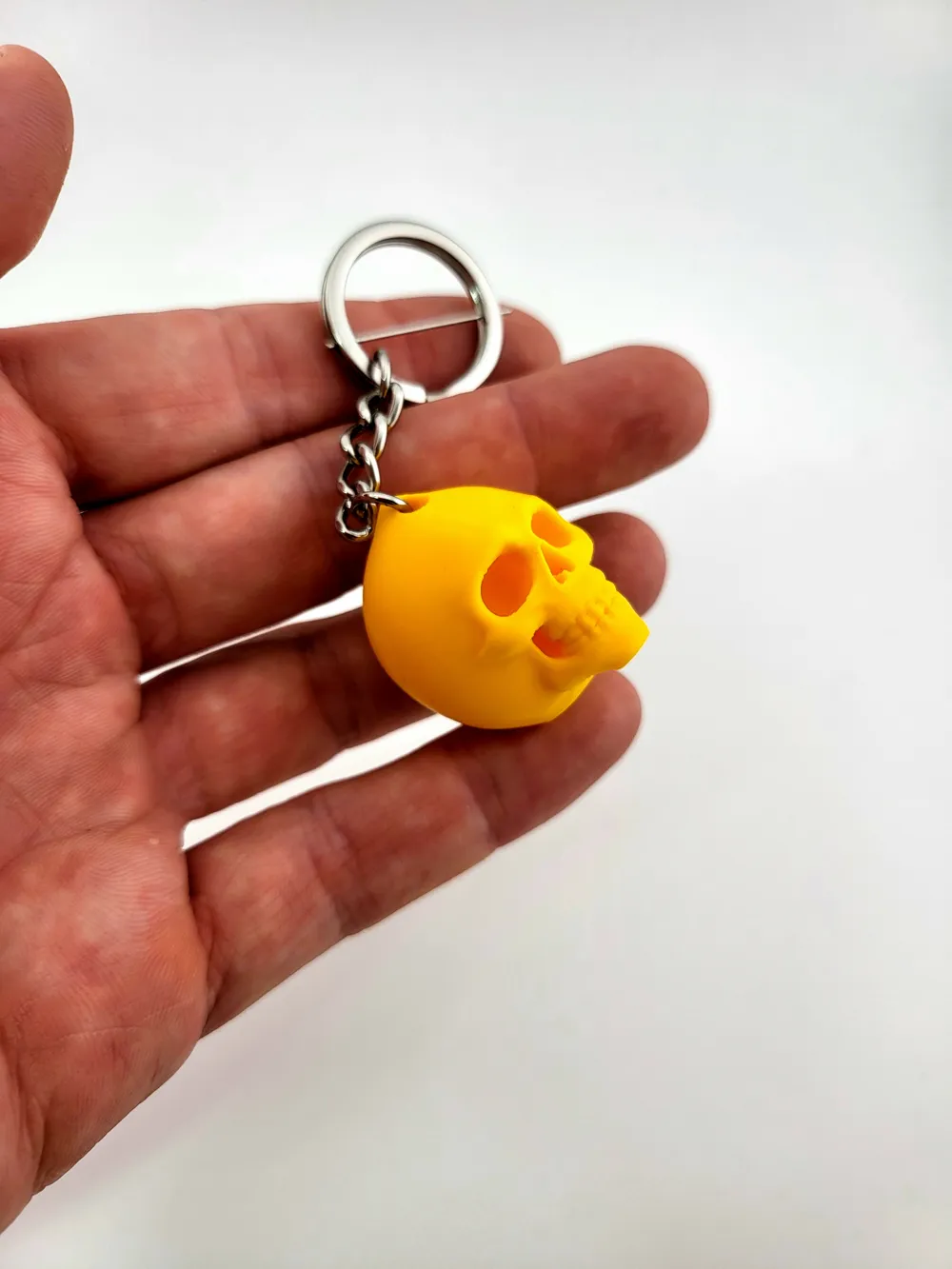 Lemon Skull Keychain Kawaii Cute Fruit Skull thumbnail 4
