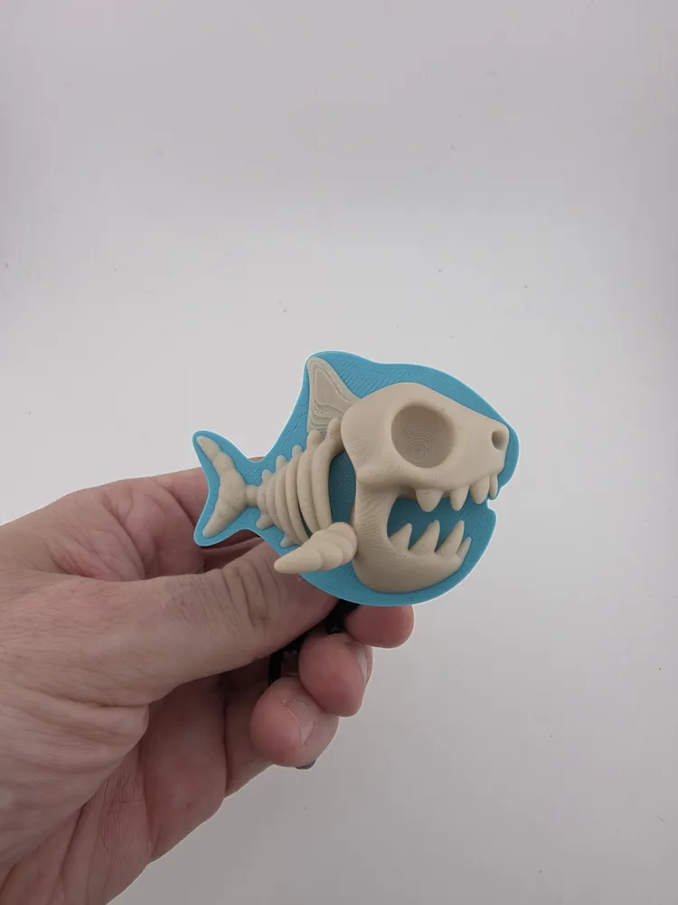 Cute Shark Skeleton Key charm for bag thumbnail 3