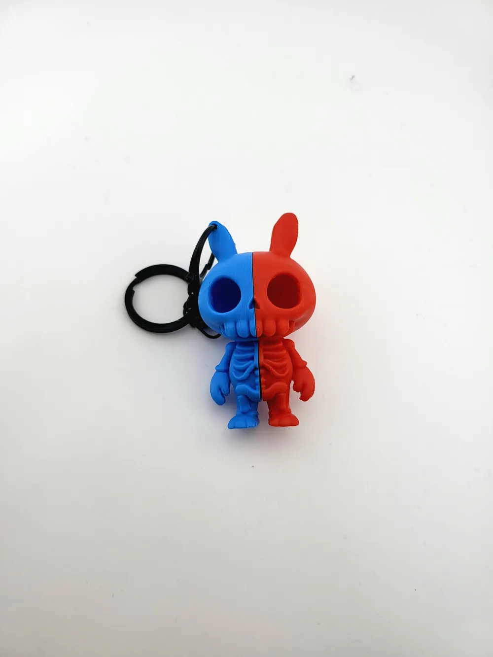 la bubu pop mart style Skeleton Keychain bunny thumbnail 3