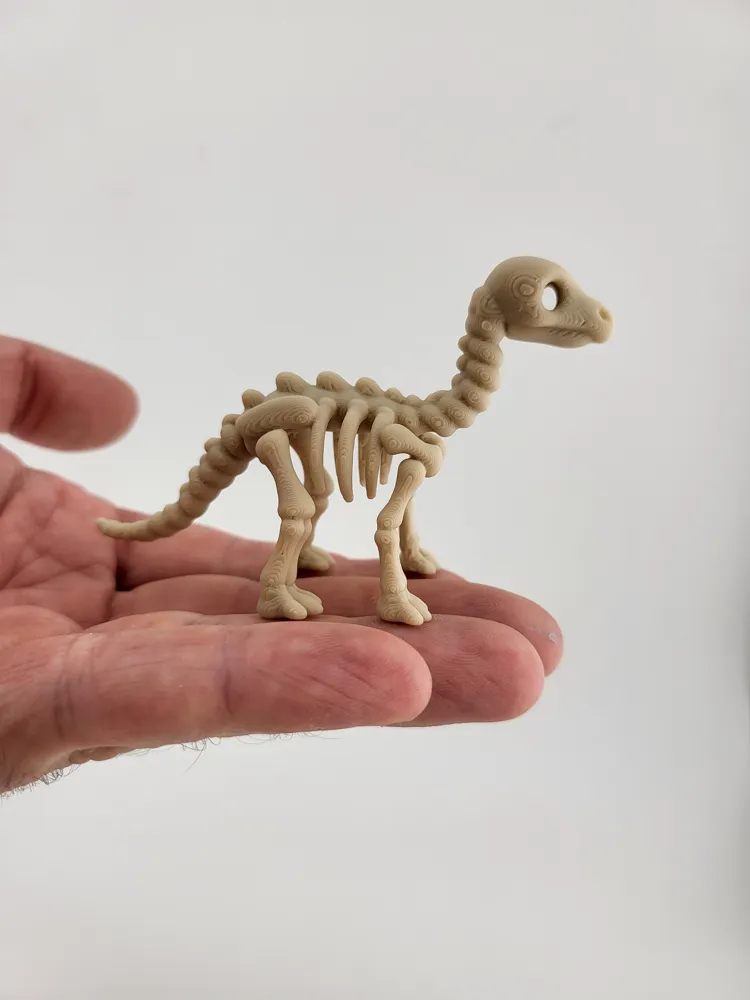 dinosaur skeleton Keychain Prehistoric toy animal thumbnail 2