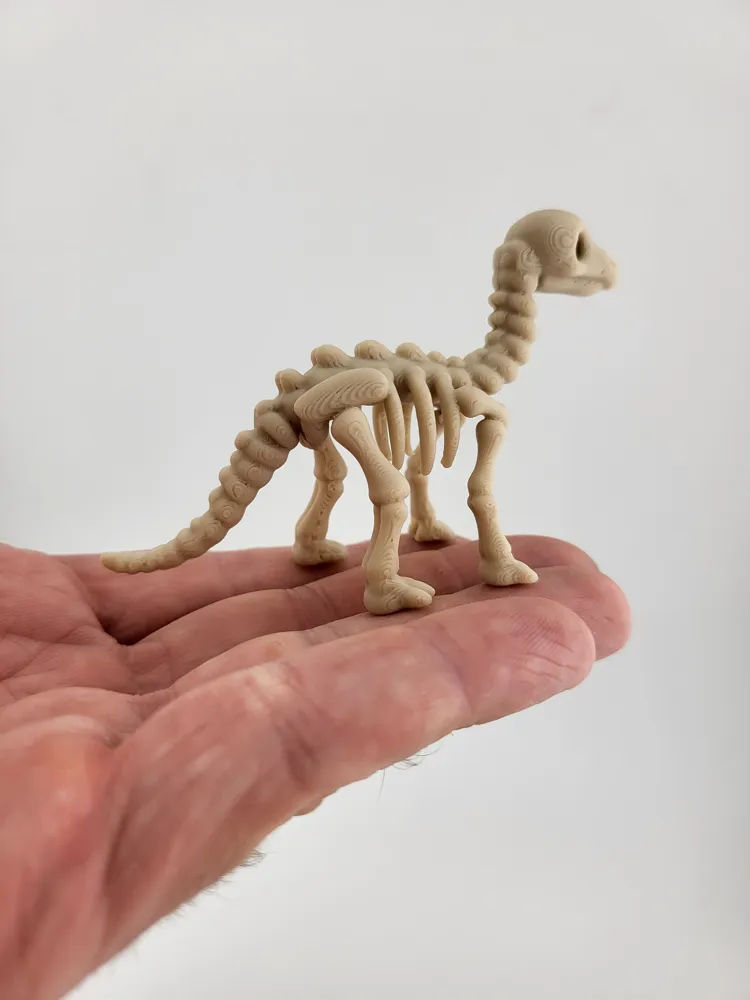 dinosaur skeleton Keychain Prehistoric toy animal thumbnail 3