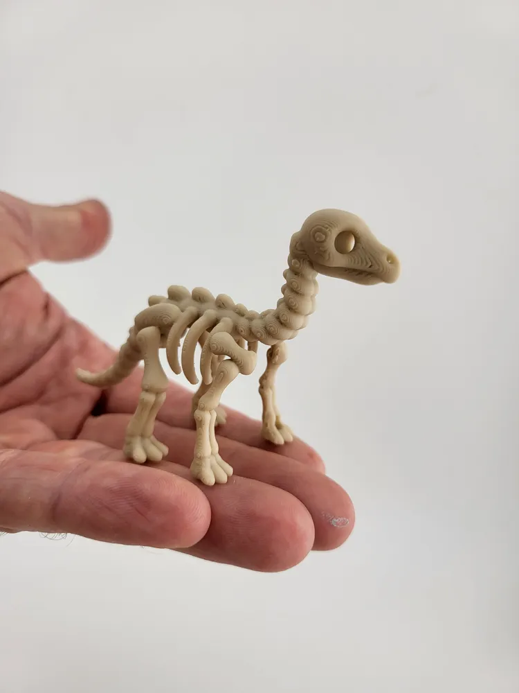 dinosaur skeleton Keychain Prehistoric toy animal thumbnail 4