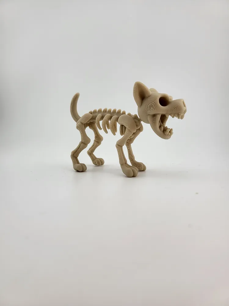 Dog Angry Stylized Skeleton kawaii halloween thumbnail 2