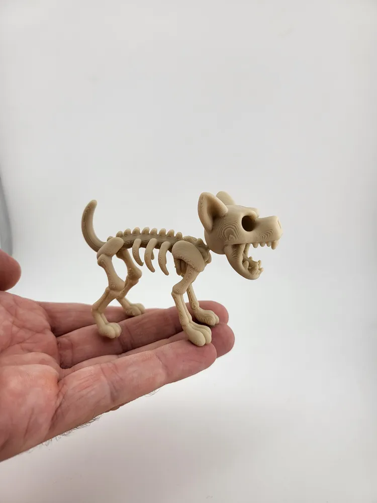 Dog Angry Stylized Skeleton kawaii halloween thumbnail 3