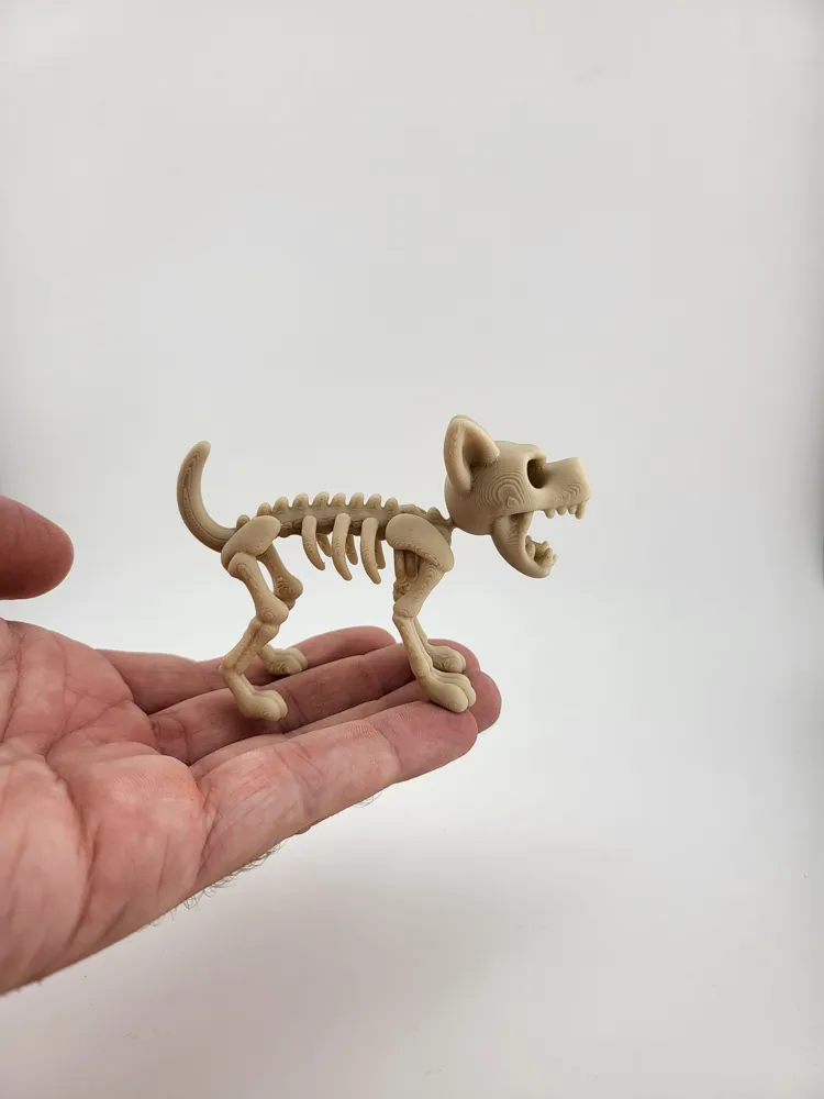 Dog Angry Stylized Skeleton kawaii halloween thumbnail 4