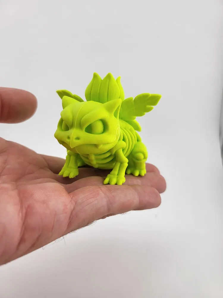 Ivysaur Pokemon Skeleton Stylized kawaii cute thumbnail 2