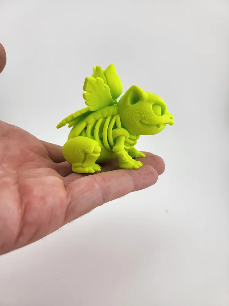 Ivysaur Pokemon Skeleton Stylized kawaii cute thumbnail 3