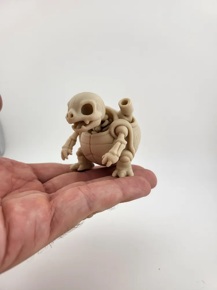 Blastoise Skeleton 3D Print Model pokemon kawaii thumbnail 2