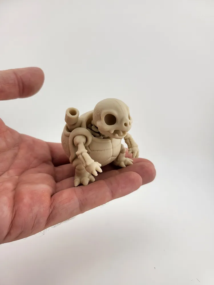Blastoise Skeleton 3D Print Model pokemon kawaii thumbnail 4