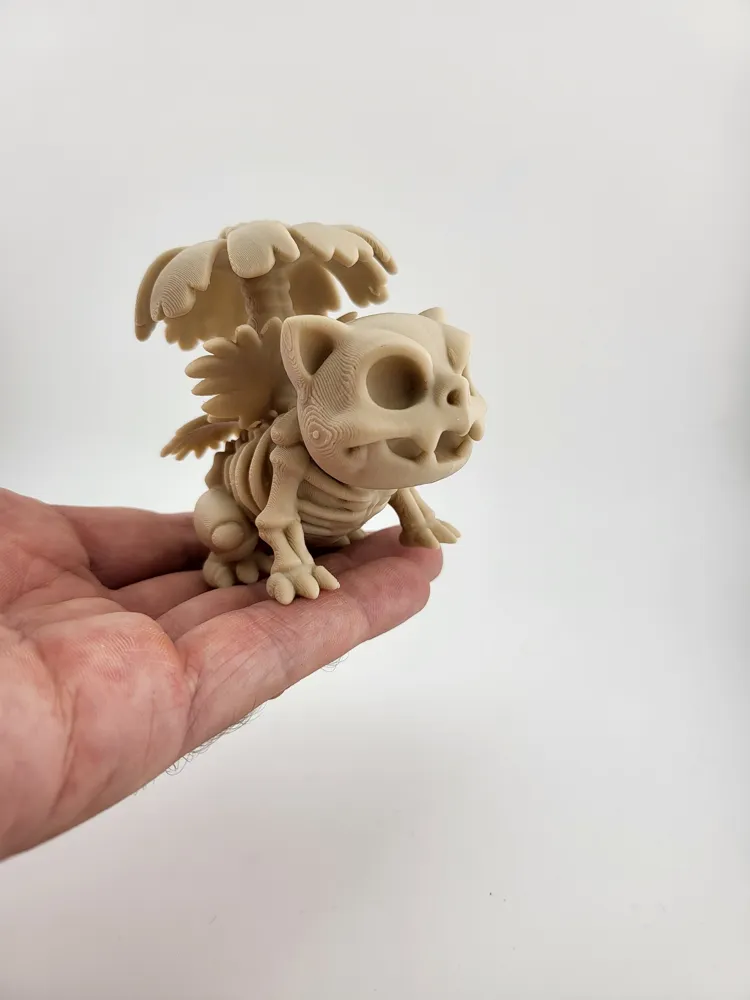 Venusaur Skeleton 3D Model Pokemon Figurine thumbnail 3